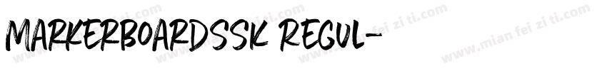 MarkerBoardSSK Regul字体转换